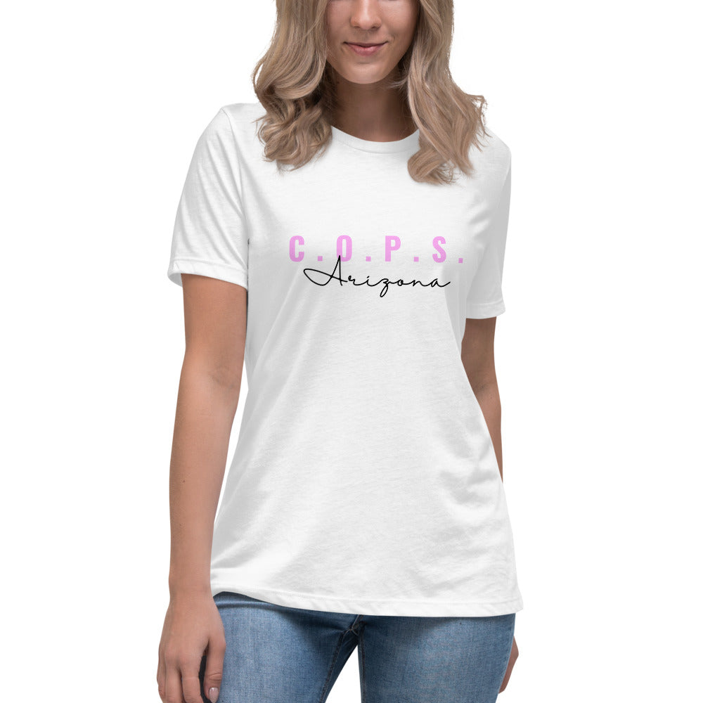 C.O.P.S. Arizona Women's Relaxed T-Shirt (Pink)