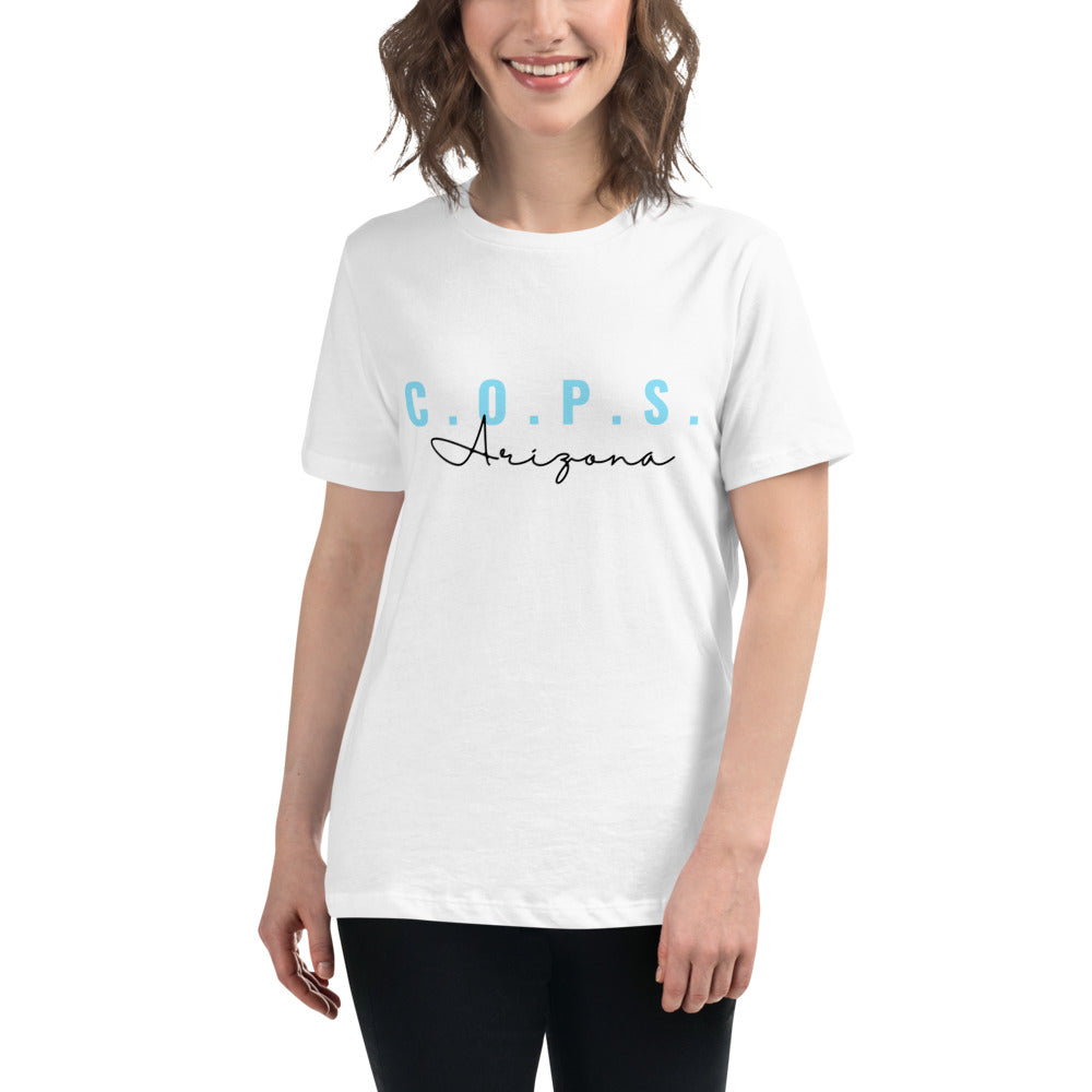 C.O.P.S. Arizona Women's Relaxed T-Shirt (Teal)